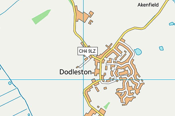 CH4 9LZ map - OS VectorMap District (Ordnance Survey)