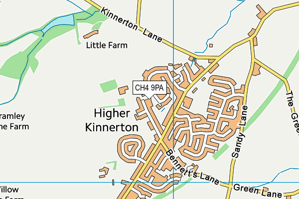 CH4 9PA map - OS VectorMap District (Ordnance Survey)