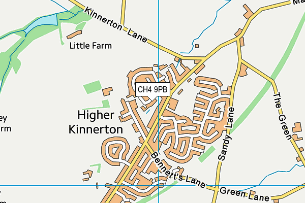 CH4 9PB map - OS VectorMap District (Ordnance Survey)