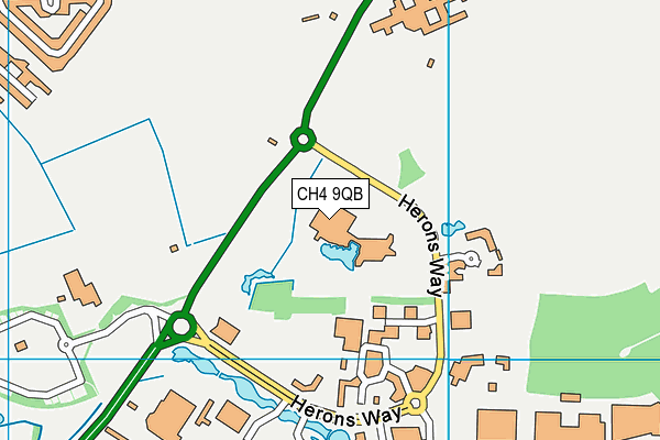 CH4 9QB map - OS VectorMap District (Ordnance Survey)