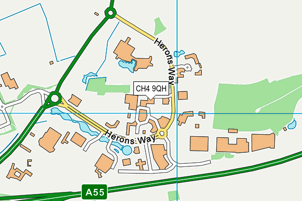 CH4 9QH map - OS VectorMap District (Ordnance Survey)