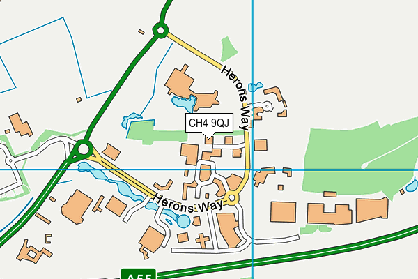 CH4 9QJ map - OS VectorMap District (Ordnance Survey)