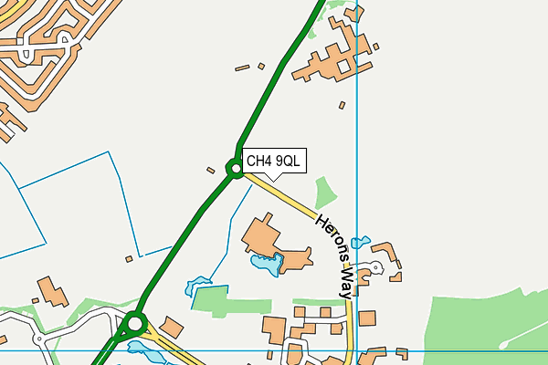 CH4 9QL map - OS VectorMap District (Ordnance Survey)