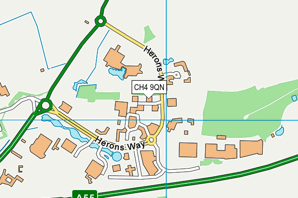 CH4 9QN map - OS VectorMap District (Ordnance Survey)