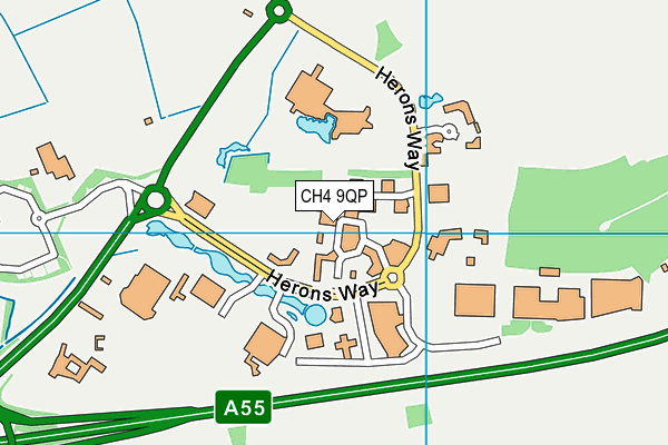 CH4 9QP map - OS VectorMap District (Ordnance Survey)