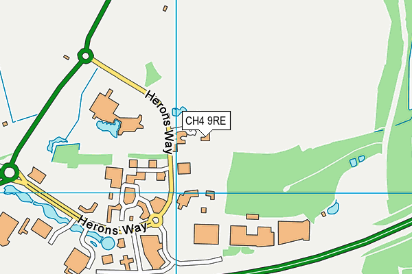 CH4 9RE map - OS VectorMap District (Ordnance Survey)
