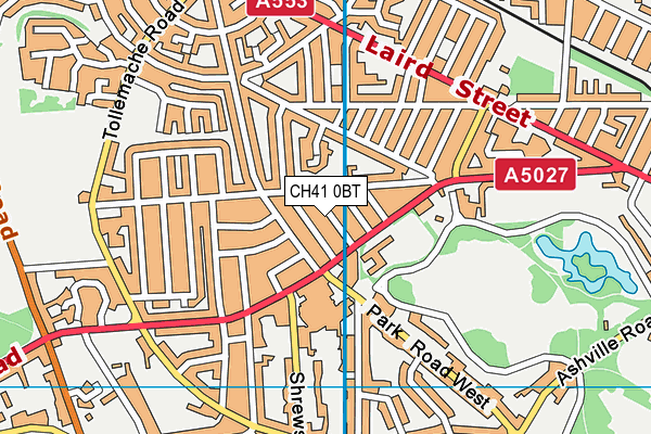 CH41 0BT map - OS VectorMap District (Ordnance Survey)