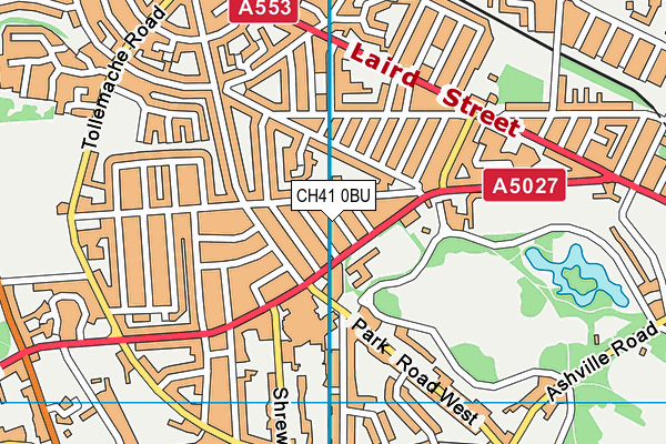 CH41 0BU map - OS VectorMap District (Ordnance Survey)