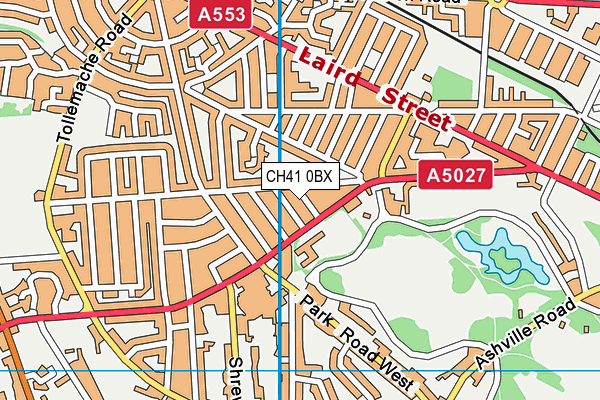 CH41 0BX map - OS VectorMap District (Ordnance Survey)