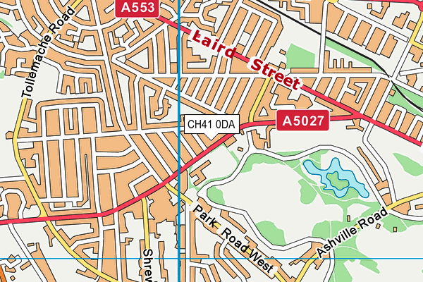 CH41 0DA map - OS VectorMap District (Ordnance Survey)