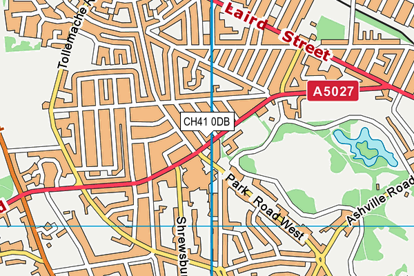 CH41 0DB map - OS VectorMap District (Ordnance Survey)