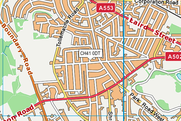 CH41 0DT map - OS VectorMap District (Ordnance Survey)