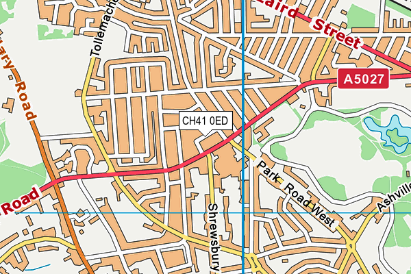 CH41 0ED map - OS VectorMap District (Ordnance Survey)