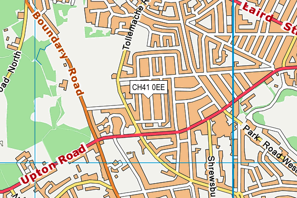 CH41 0EE map - OS VectorMap District (Ordnance Survey)