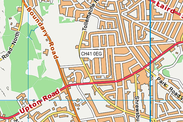 CH41 0EG map - OS VectorMap District (Ordnance Survey)