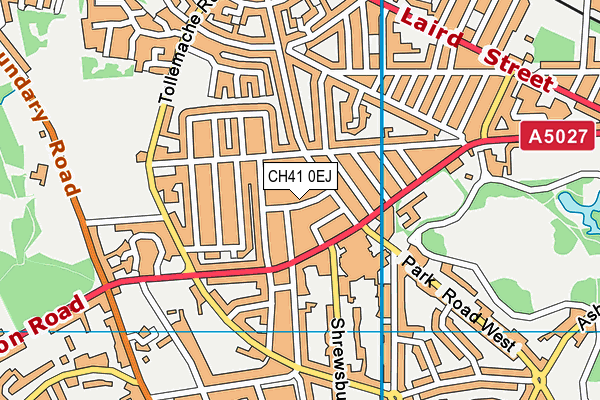 CH41 0EJ map - OS VectorMap District (Ordnance Survey)