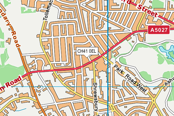 CH41 0EL map - OS VectorMap District (Ordnance Survey)