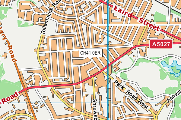 CH41 0ER map - OS VectorMap District (Ordnance Survey)