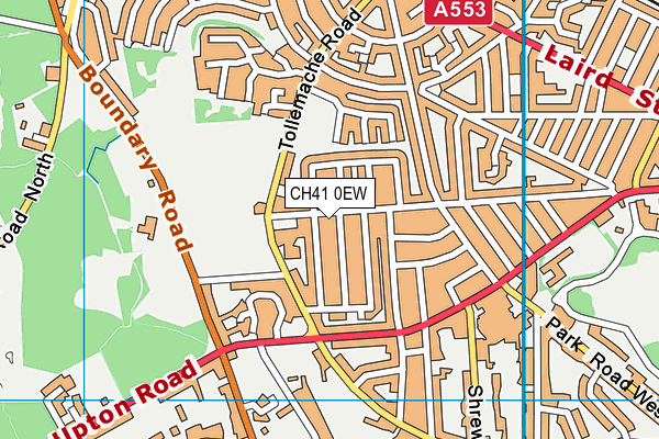 CH41 0EW map - OS VectorMap District (Ordnance Survey)
