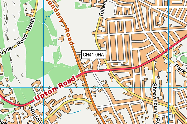 CH41 0HA map - OS VectorMap District (Ordnance Survey)