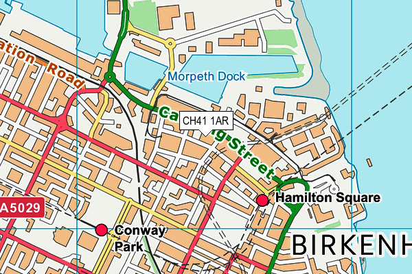 CH41 1AR map - OS VectorMap District (Ordnance Survey)