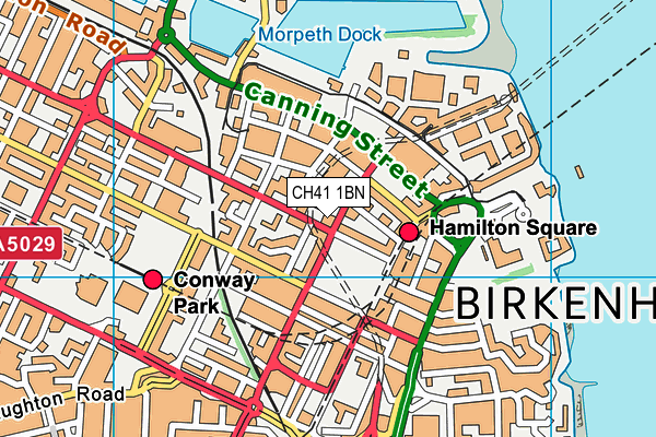 CH41 1BN map - OS VectorMap District (Ordnance Survey)