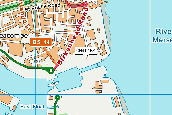 CH41 1BY map - OS VectorMap District (Ordnance Survey)