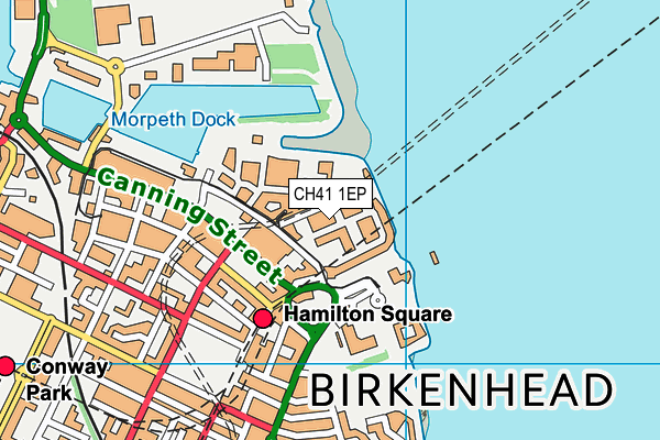 CH41 1EP map - OS VectorMap District (Ordnance Survey)