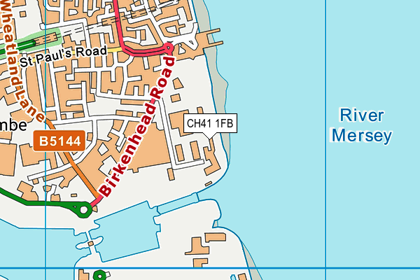 CH41 1FB map - OS VectorMap District (Ordnance Survey)