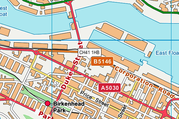 CH41 1HB map - OS VectorMap District (Ordnance Survey)