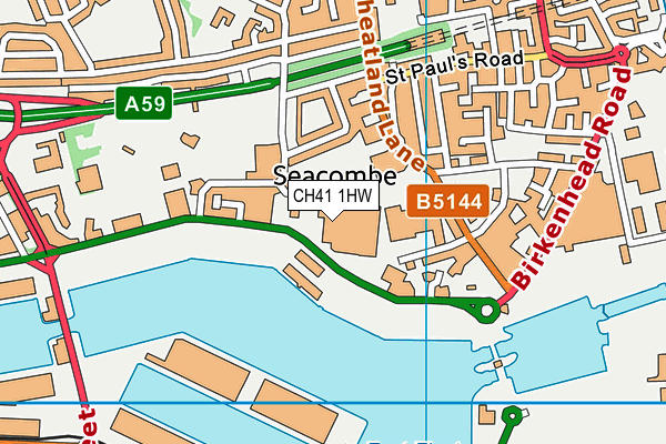 CH41 1HW map - OS VectorMap District (Ordnance Survey)