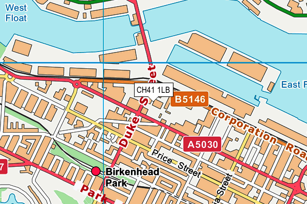 CH41 1LB map - OS VectorMap District (Ordnance Survey)