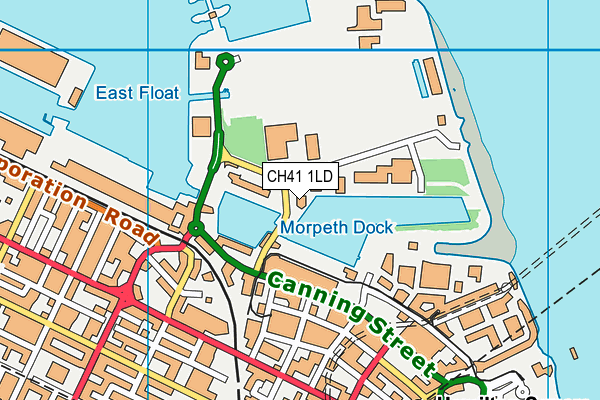 CH41 1LD map - OS VectorMap District (Ordnance Survey)