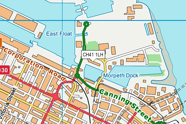 CH41 1LH map - OS VectorMap District (Ordnance Survey)