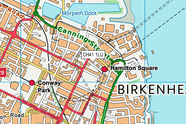 CH41 1LU map - OS VectorMap District (Ordnance Survey)