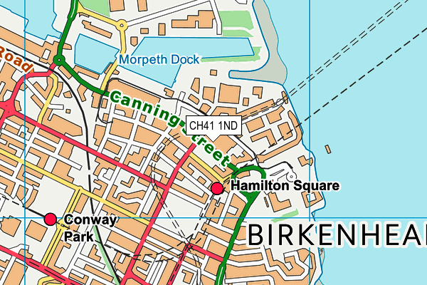 CH41 1ND map - OS VectorMap District (Ordnance Survey)