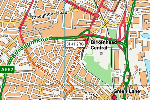 CH41 2RG map - OS VectorMap District (Ordnance Survey)