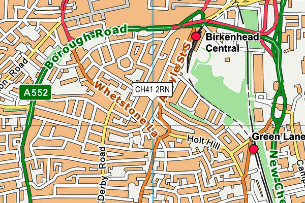 CH41 2RN map - OS VectorMap District (Ordnance Survey)