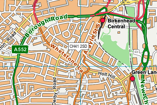 CH41 2SD map - OS VectorMap District (Ordnance Survey)