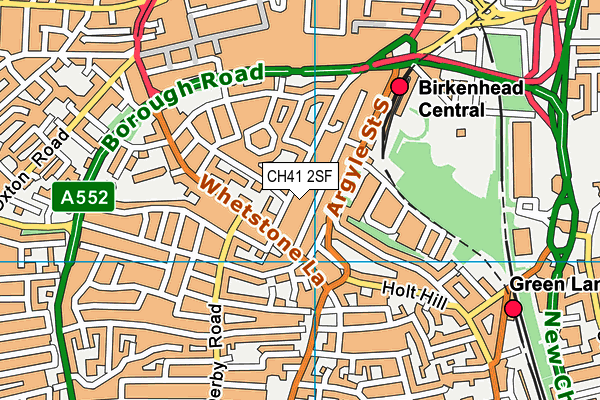 CH41 2SF map - OS VectorMap District (Ordnance Survey)