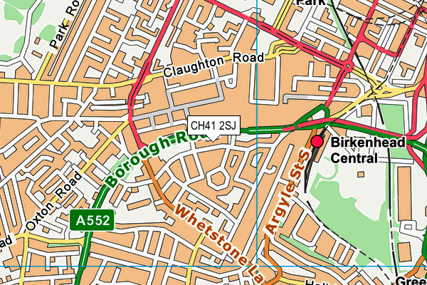 CH41 2SJ map - OS VectorMap District (Ordnance Survey)