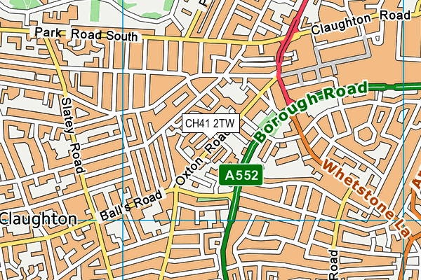 CH41 2TW map - OS VectorMap District (Ordnance Survey)