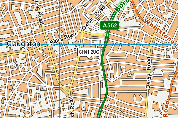 CH41 2UG map - OS VectorMap District (Ordnance Survey)