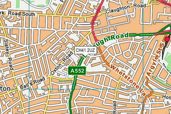 CH41 2UZ map - OS VectorMap District (Ordnance Survey)