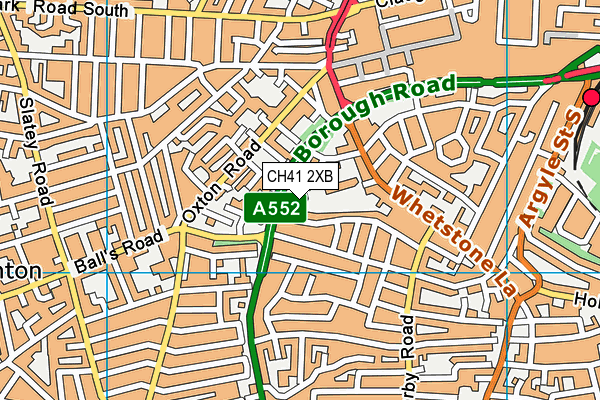 CH41 2XB map - OS VectorMap District (Ordnance Survey)