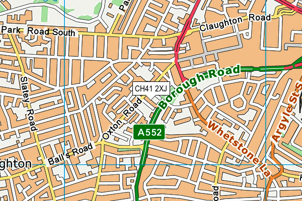 CH41 2XJ map - OS VectorMap District (Ordnance Survey)