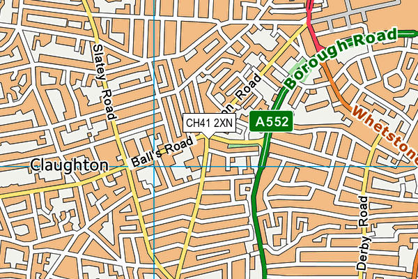 CH41 2XN map - OS VectorMap District (Ordnance Survey)