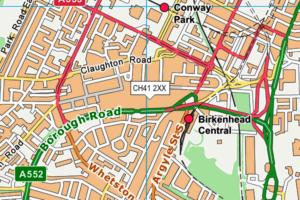 CH41 2XX map - OS VectorMap District (Ordnance Survey)