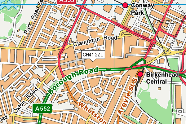 CH41 2ZL map - OS VectorMap District (Ordnance Survey)