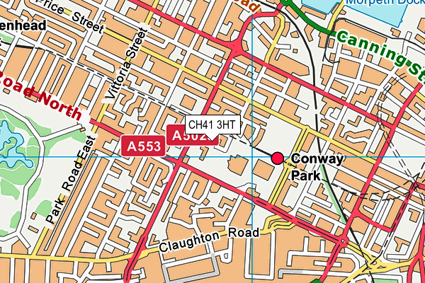 CH41 3HT map - OS VectorMap District (Ordnance Survey)